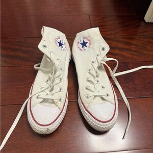 Converse White High-Top Sneakers